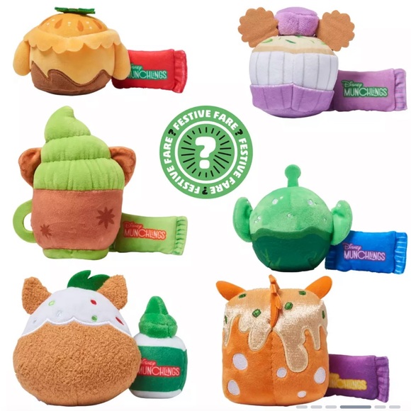 Disney Munchlings Mystery Plush – Festive Fare – Micro 4 3/4'' (NWT) Sealed - Picture 4 of 10